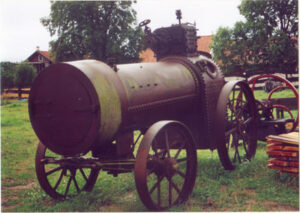 Lokomobila z lat 1900 - 1910 z niemieckiej firmy Lanz z Mannheim.